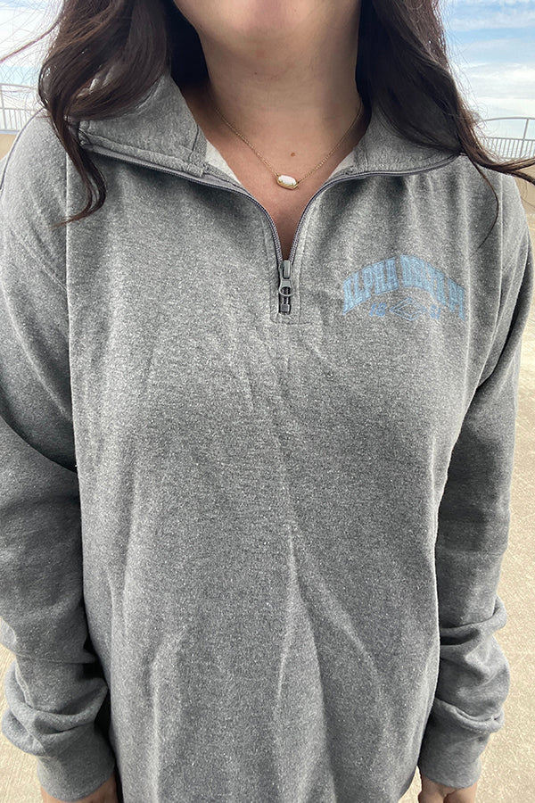 Alpha Delta Pi Quarter Zip Sweatshirt