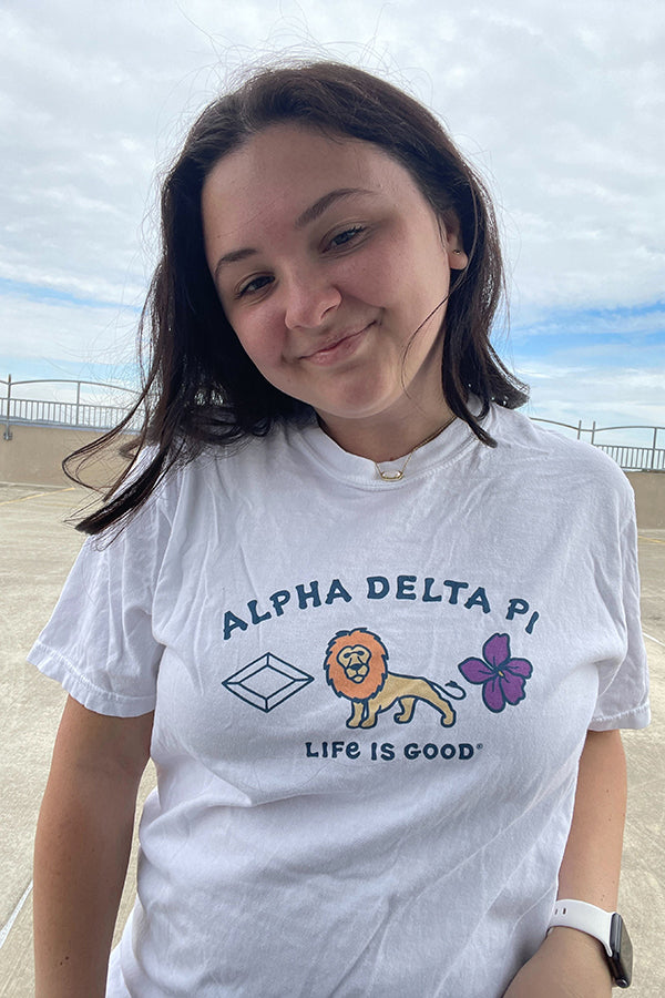 LIFE IS GOOD® Alpha Delta Pi Symbols Tee