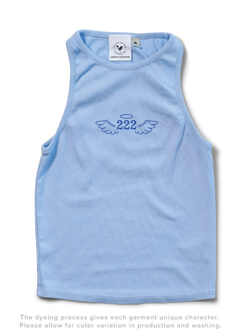 Embroidered Arctic Blue 222 Tank