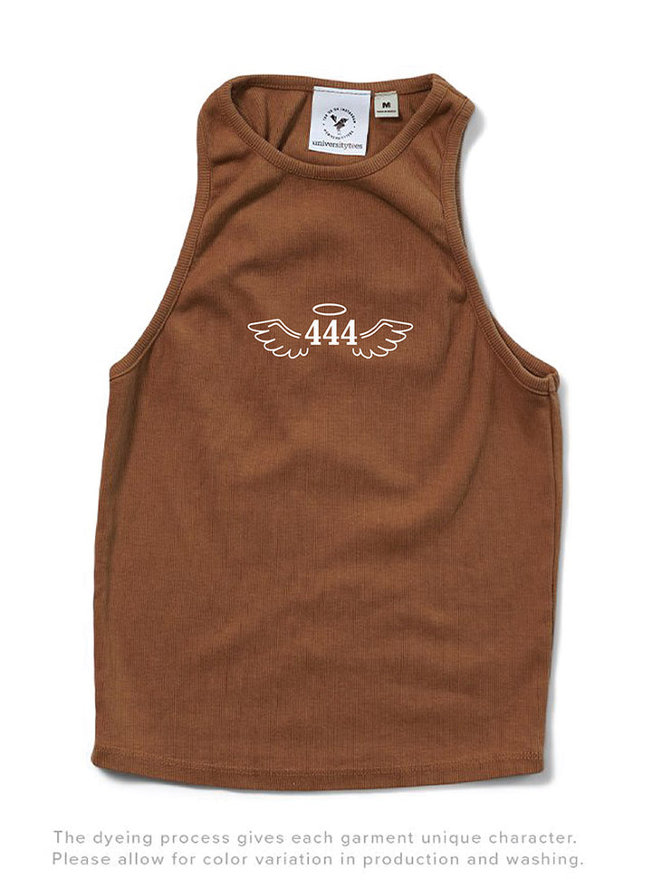 Embroidered Caffeine 444 Matching Set Tank