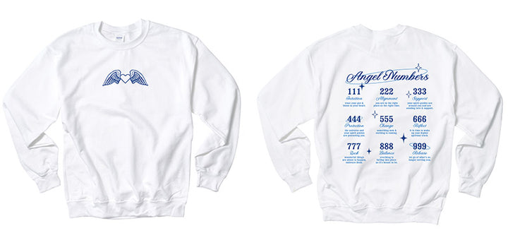 Angel Number Chart Crewneck