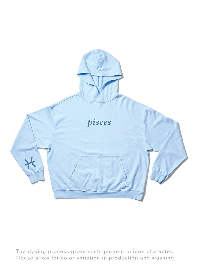 Arctic Blue Astrology Light Weight Hoodie