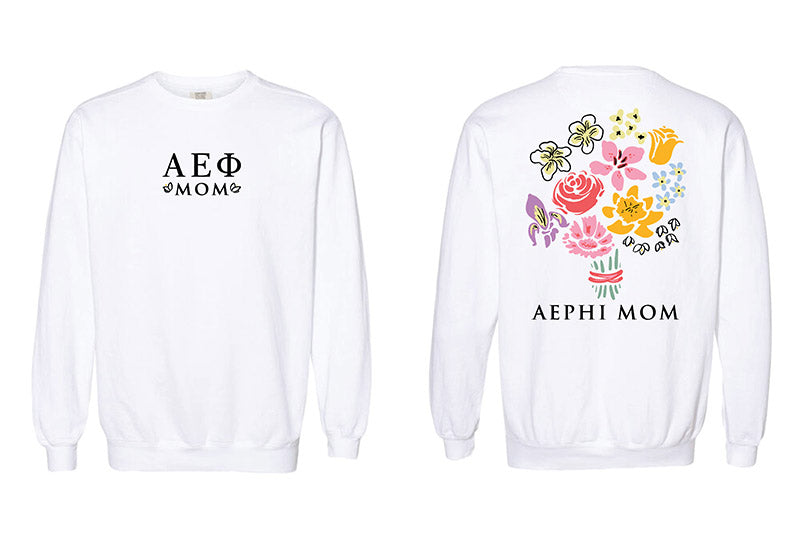 Bouquet Sorority Mom Crewneck - 2XL - 3XL