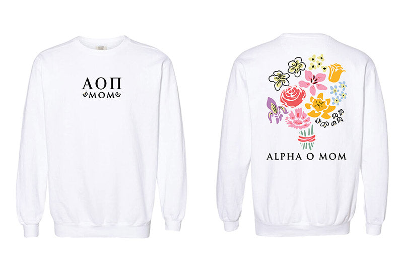 Bouquet Sorority Mom Crewneck - 2XL - 3XL