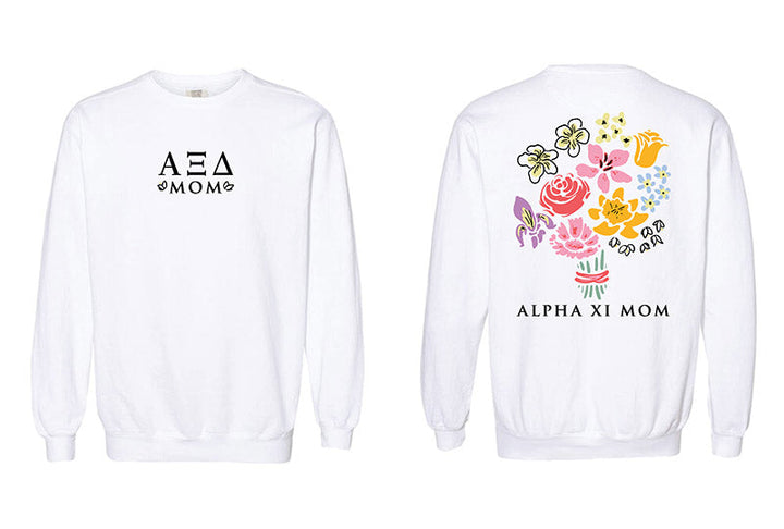 Bouquet Sorority Mom Crewneck - 2XL - 3XL