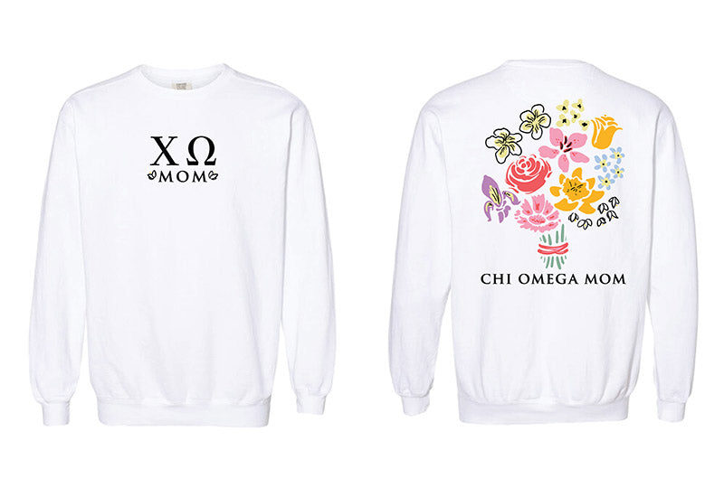 Bouquet Sorority Mom Crewneck - 2XL - 3XL