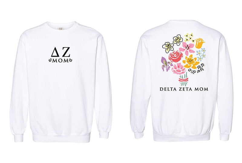 Bouquet Sorority Mom Crewneck - 2XL - 3XL