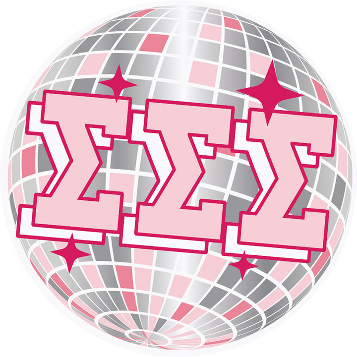 Disco Ball Sorority Button