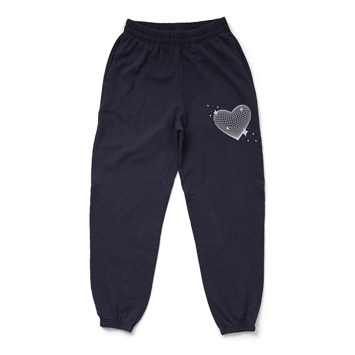 Midnight Sky Disco Heart Matching Set Light Weight Joggers