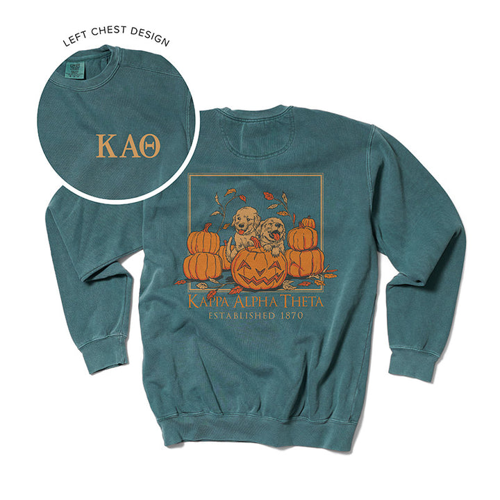 Pumpkin Puppy Sorority Crewneck