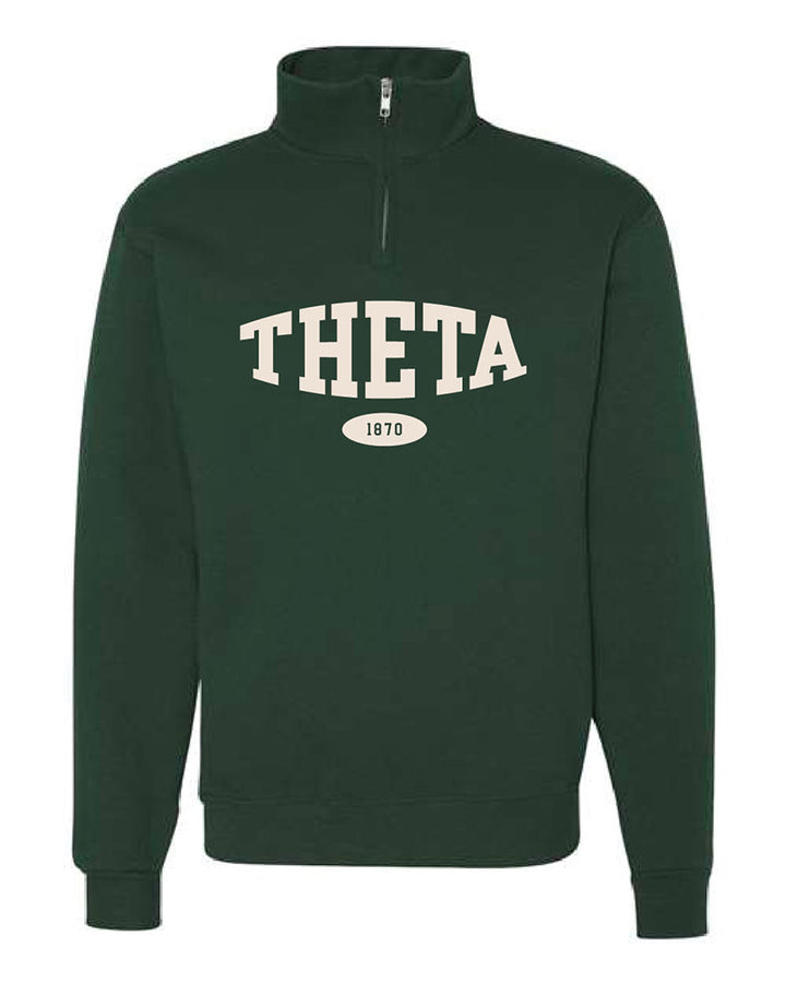 Classic Green Sorority Quarter Zip