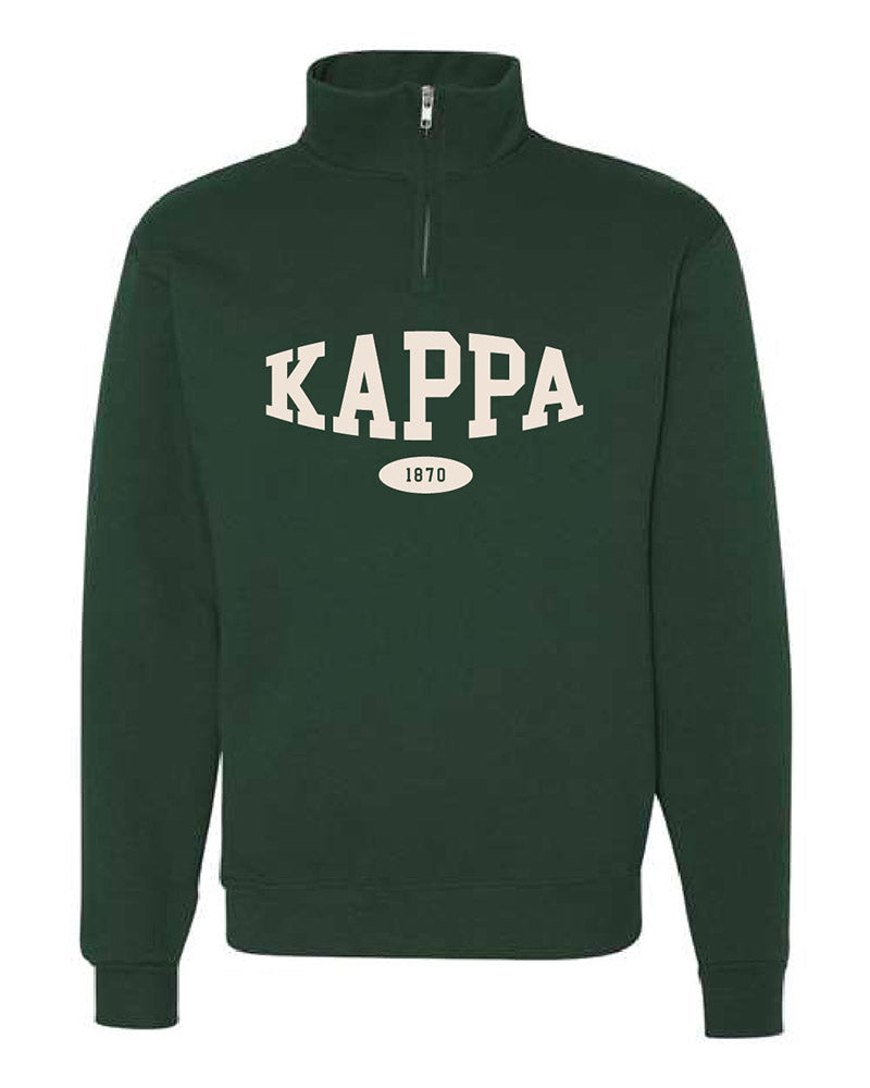 Classic Green Sorority Quarter Zip