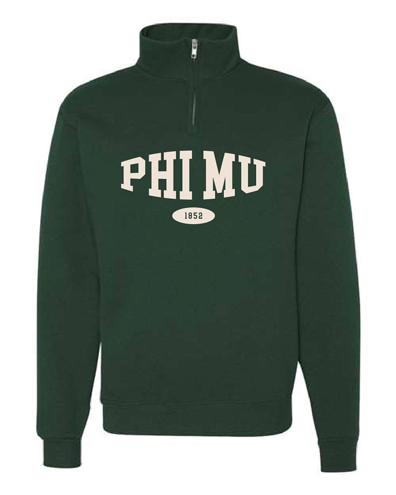 Classic Green Sorority Quarter Zip