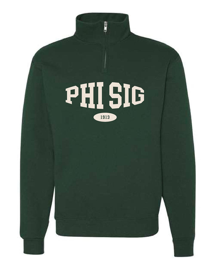 Classic Green Sorority Quarter Zip - 2XL - 3XL