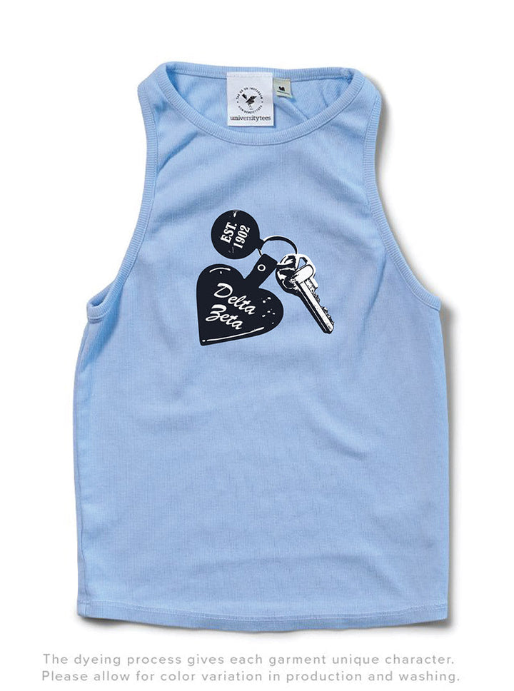 Arctic Blue Hotel Keychain Matching Set Sorority Tank - 2XL