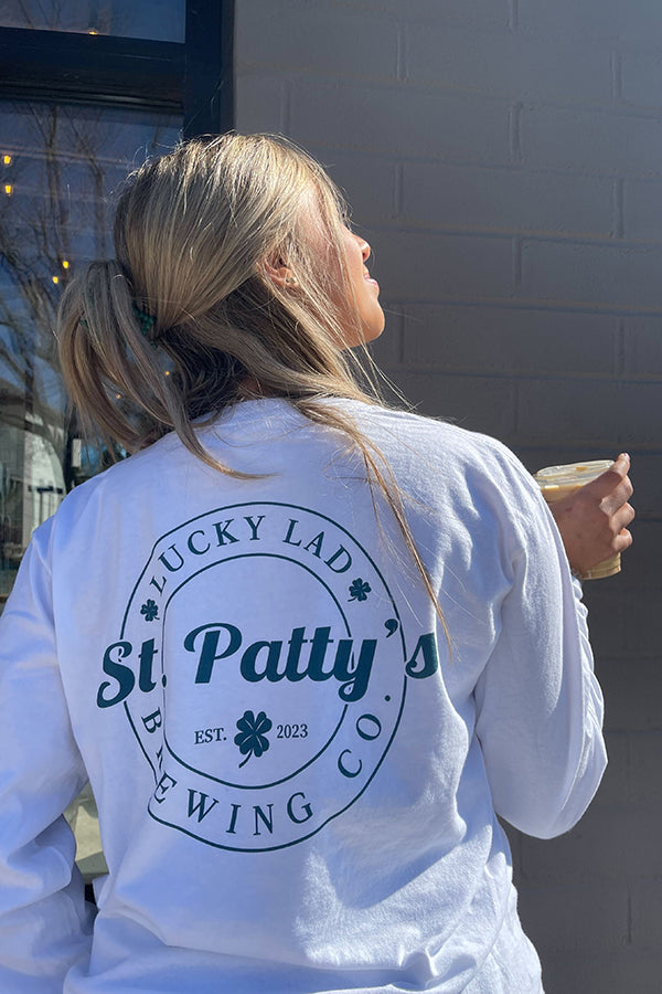 St. Patty's Brewing Co. Long Sleeve Pocket Tee