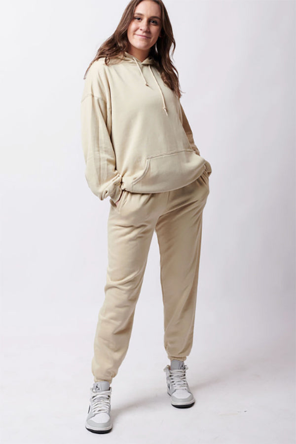 Blank Sand Matching Set Hoodie