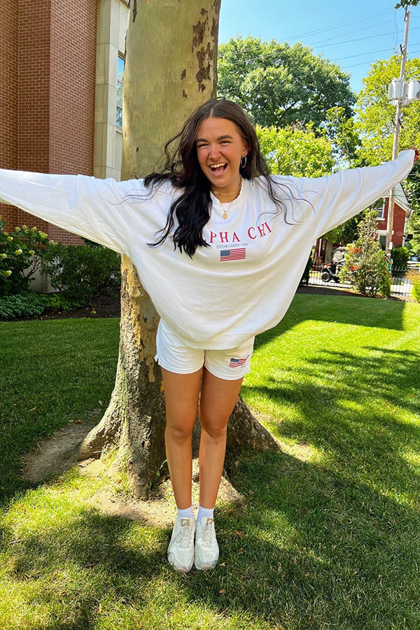USA Vanilla Ice Matching Set Sorority Crewneck